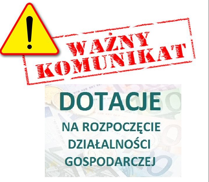 Zdjęcie artykułu Wstrzymanie naborów wniosków  O PRZYZNANIE BEZROBOTNEMU ŚRODKÓW NA PODJĘCIE DZIAŁALNOŚCI GOSPODARCZEJ