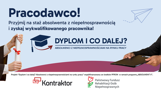 Zdjęcie artykułu Projekt "Dyplom i co dalej? Absolwenci z niepełnosprawnościami na rynku pracy"